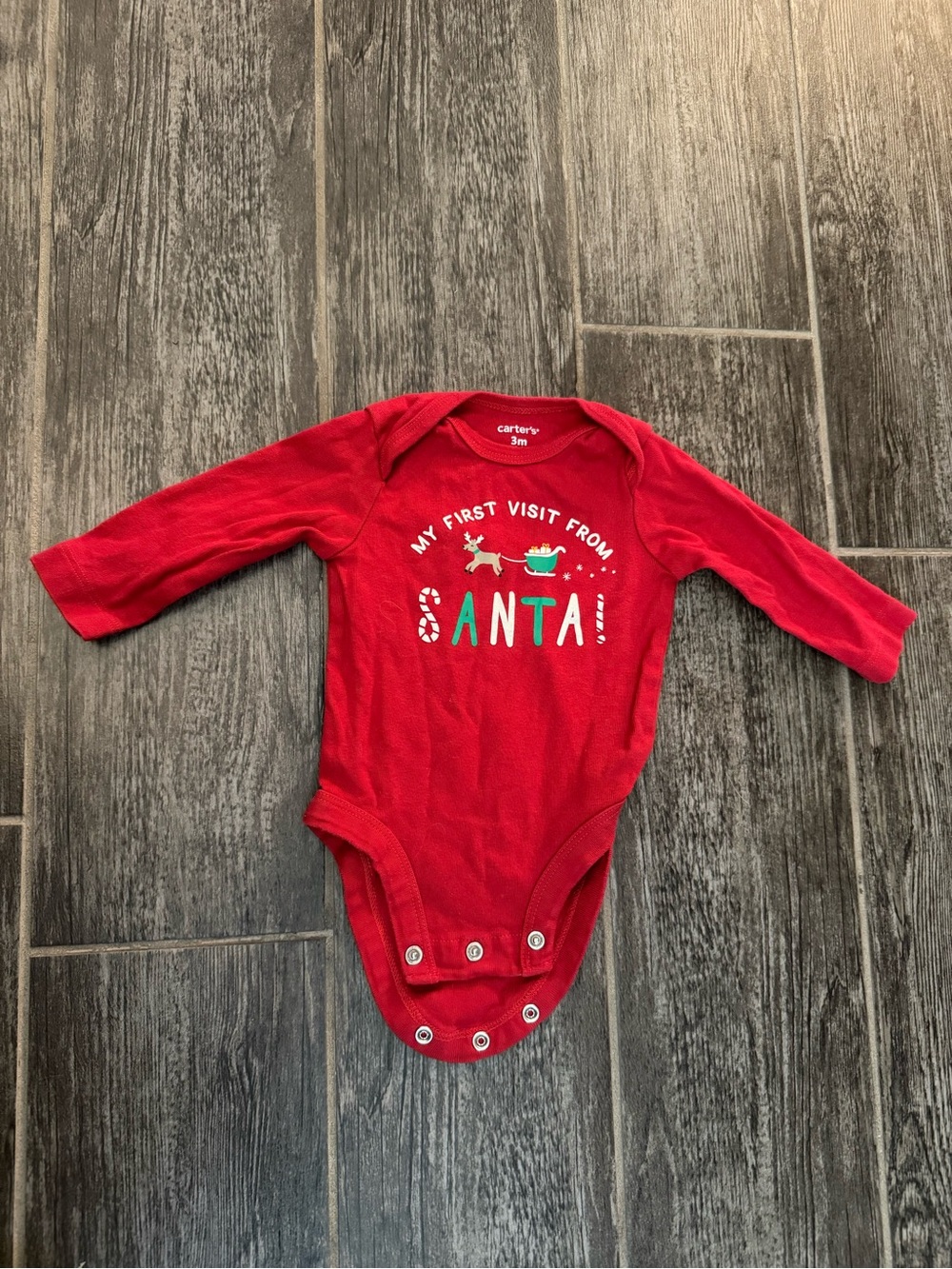 Size 3 month Santa onsie